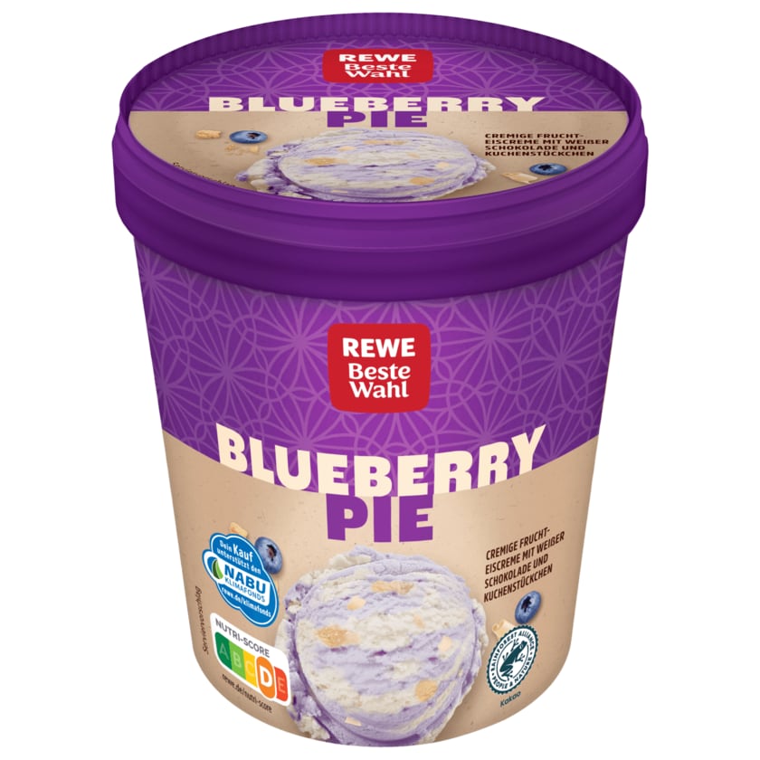 REWE Beste Wahl Eis Blueberry Pie 500ml